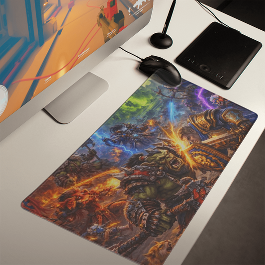 World of Warcraft inspired Horde vs Alliance Gaming Mat