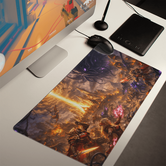 World of Warcraft inspired Midnight Battle Saga Gaming Mat