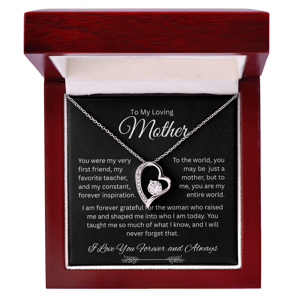 To My Loving Mother Forever Love Necklace