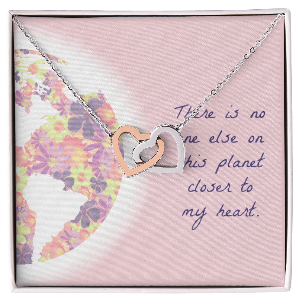 Me & You Mom Interlocking Hearts Necklace