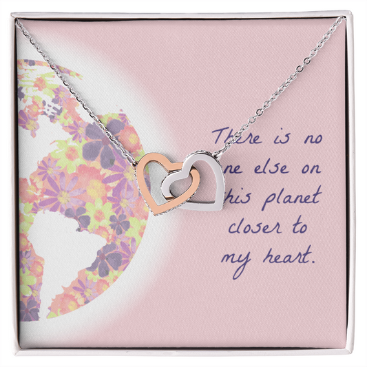 Me & You Mom Interlocking Hearts Necklace