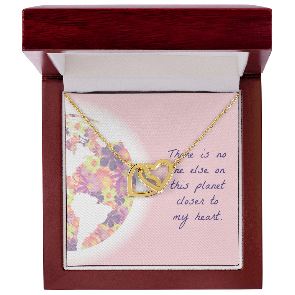 Me & You Mom Interlocking Hearts Necklace