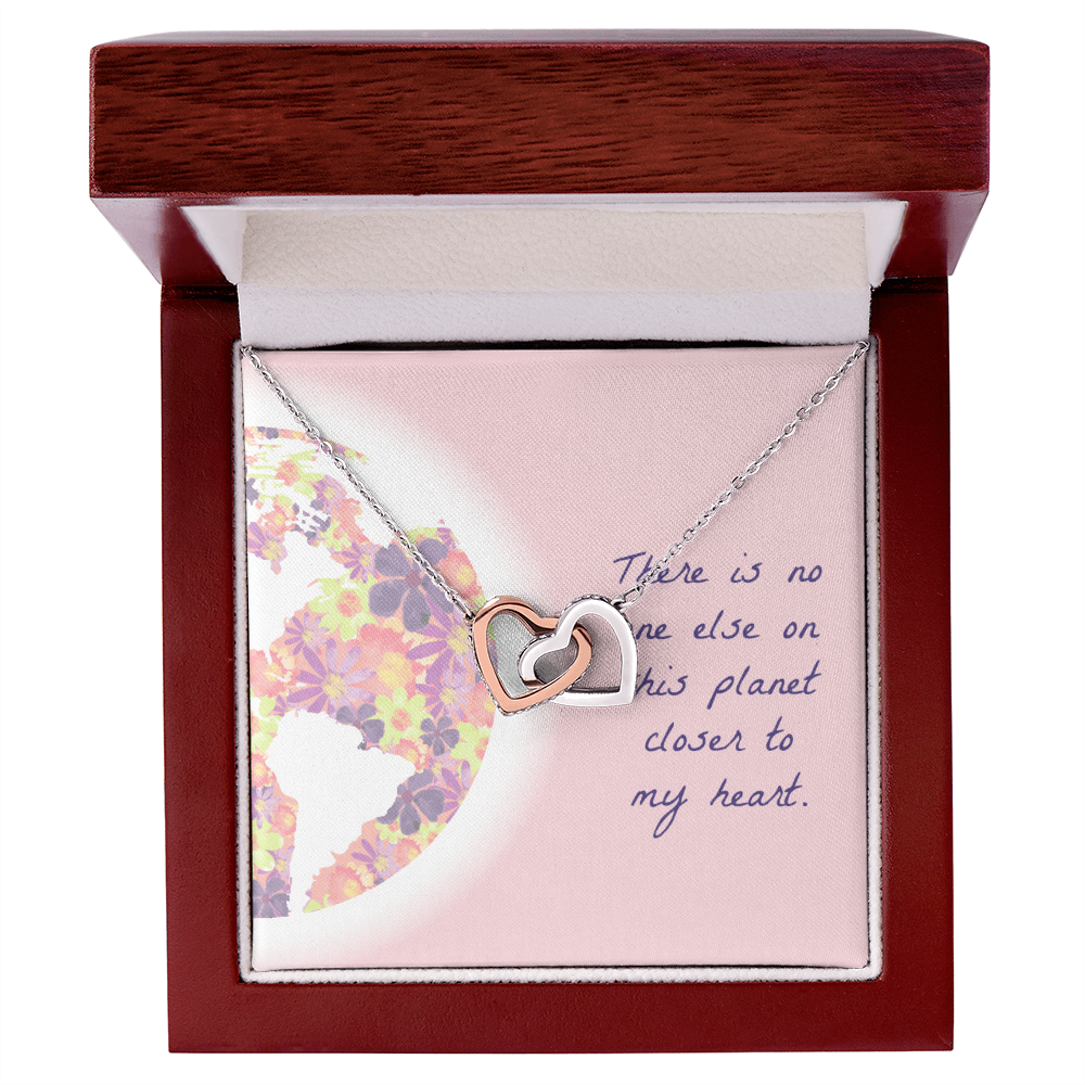 Me & You Mom Interlocking Hearts Necklace