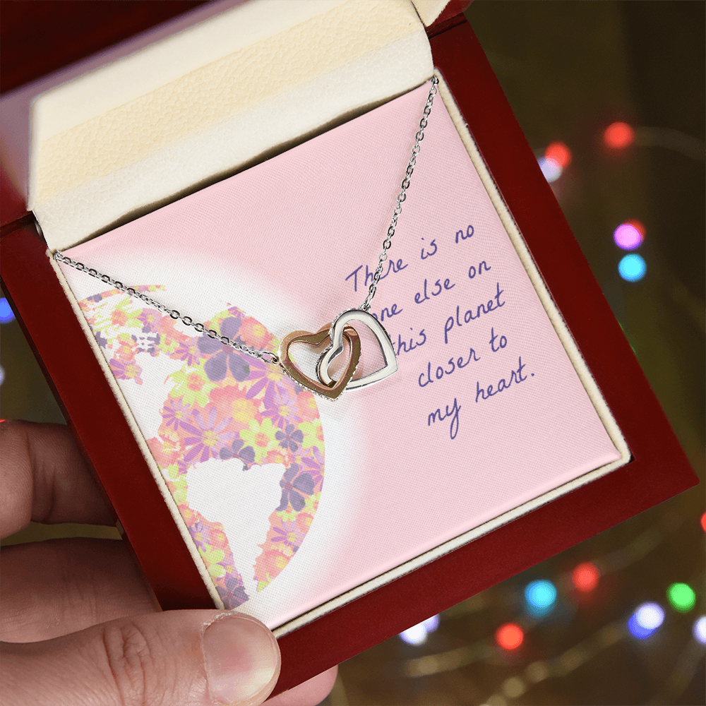 Me & You Mom Interlocking Hearts Necklace
