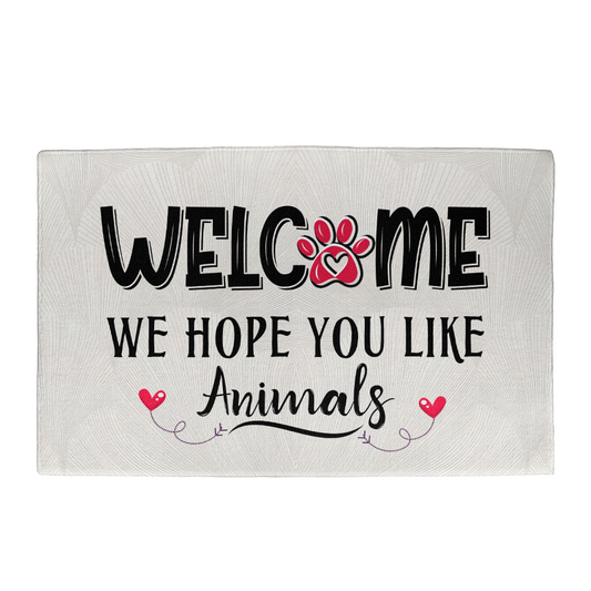 Welcome Mat We Hope You Like Animals Rug
