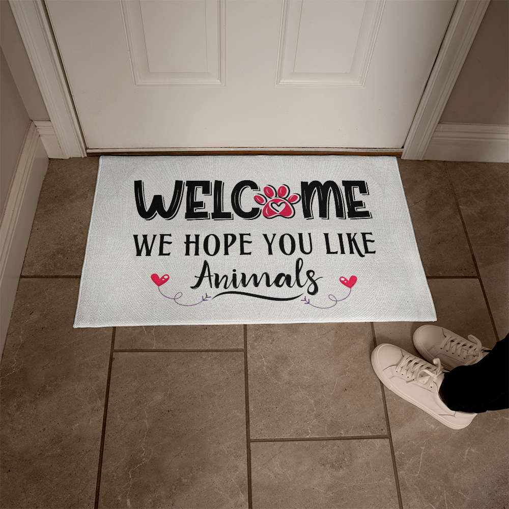 Welcome Mat We Hope You Like Animals Rug
