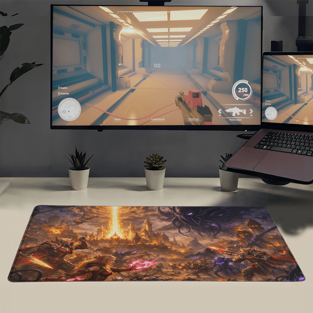 World of Warcraft inspired Midnight Battle Saga Gaming Mat