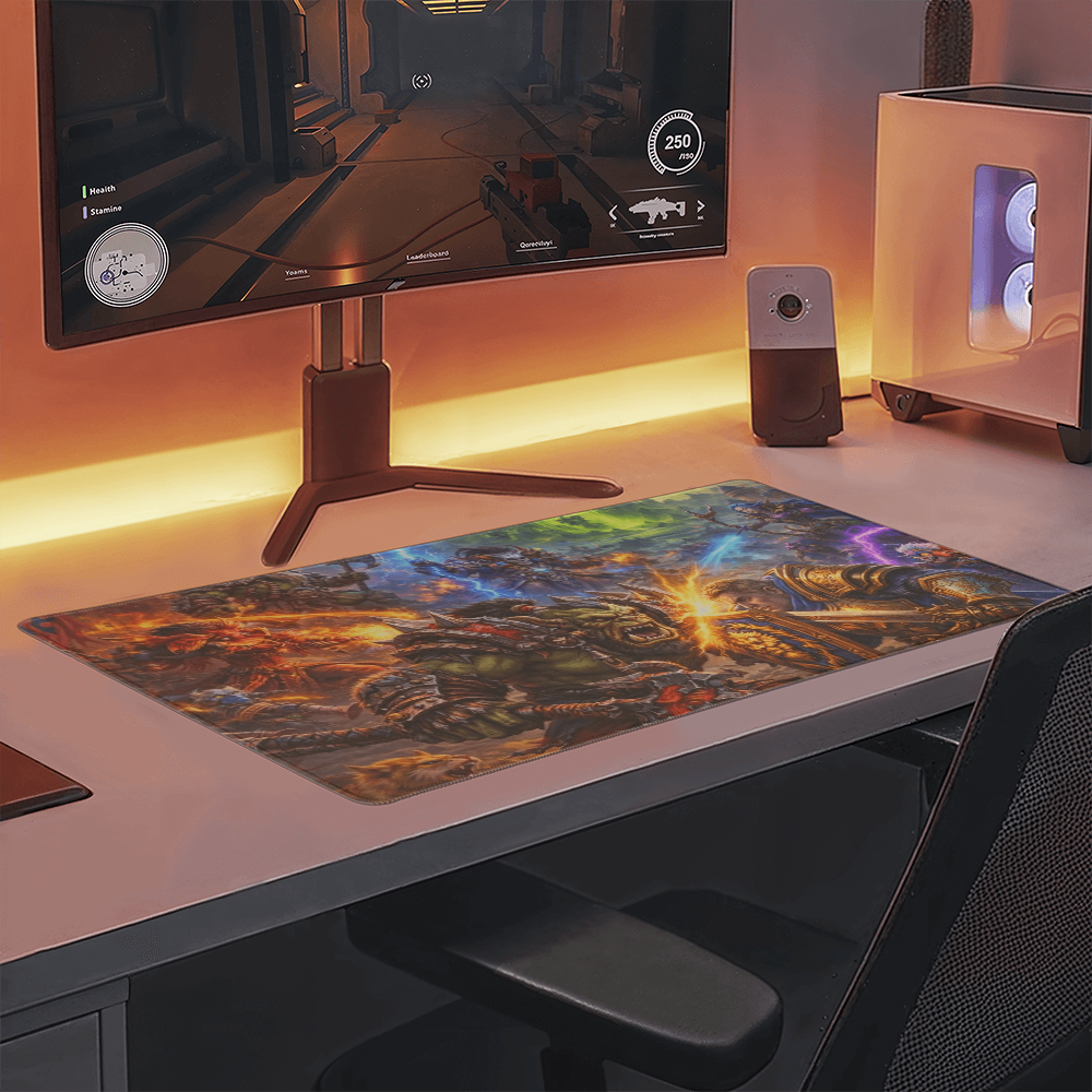 World of Warcraft inspired Horde vs Alliance Gaming Mat