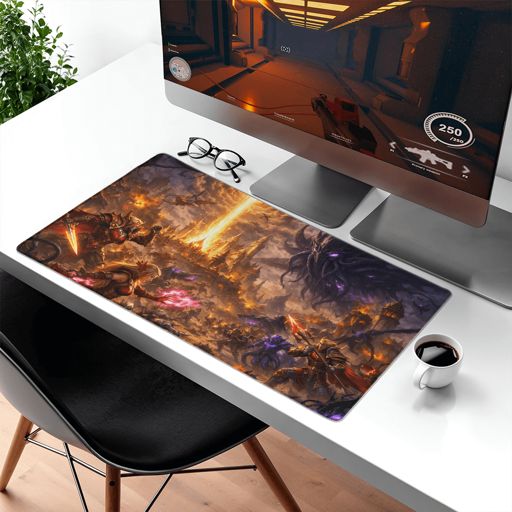 World of Warcraft inspired Midnight Battle Saga Gaming Mat