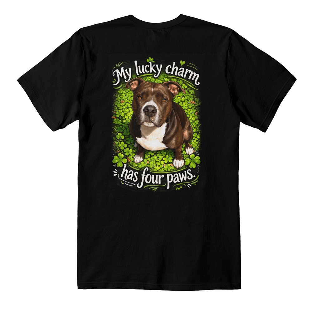 My Lucky Charm Has Four Paws St. Patrick's Pittie T-Shirt