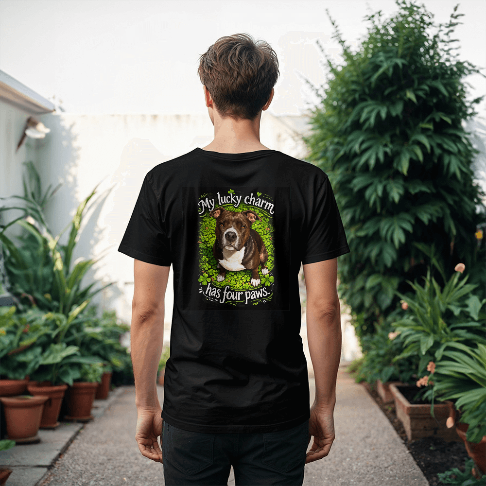 My Lucky Charm Has Four Paws St. Patrick's Pittie T-Shirt