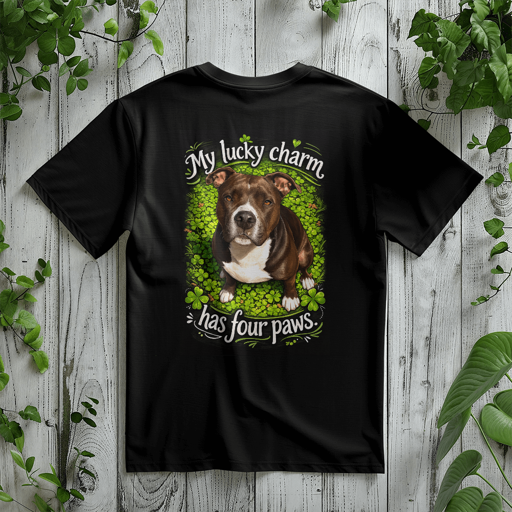 My Lucky Charm Has Four Paws St. Patrick's Pittie T-Shirt