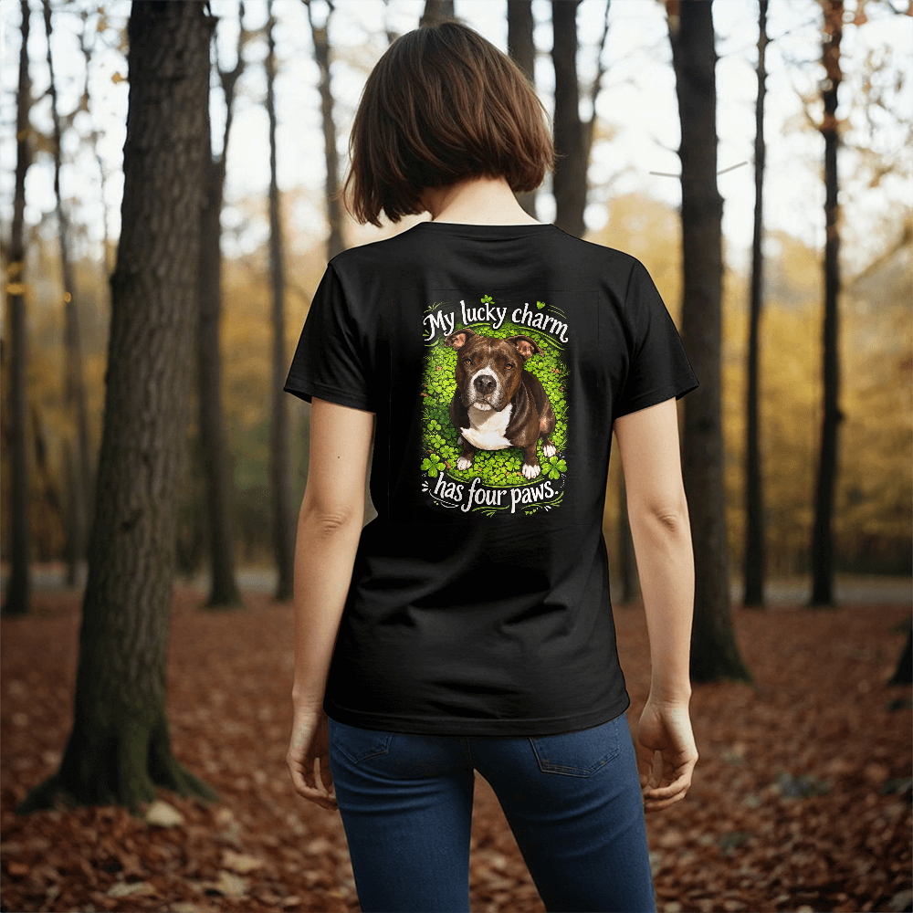 My Lucky Charm Has Four Paws St. Patrick's Pittie T-Shirt