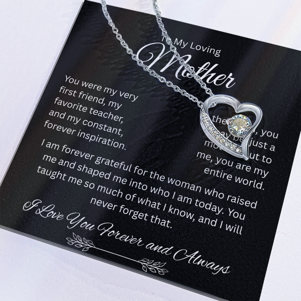 To My Loving Mother Forever Love Necklace