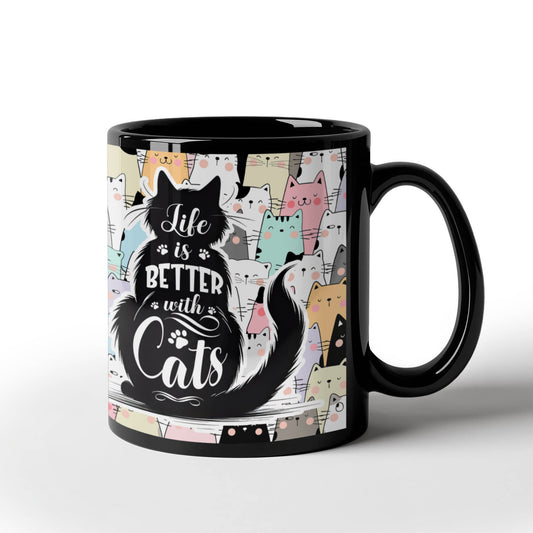 Life is Better with Cats Coffee Mug