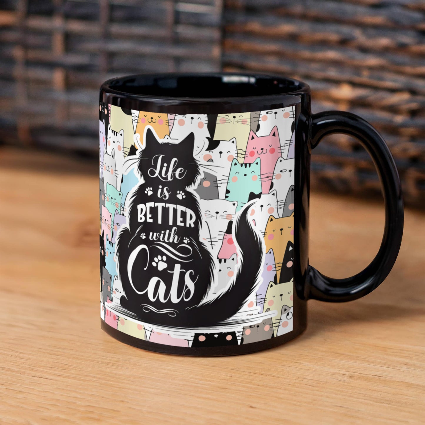 Life is Better with Cats Coffee Mug