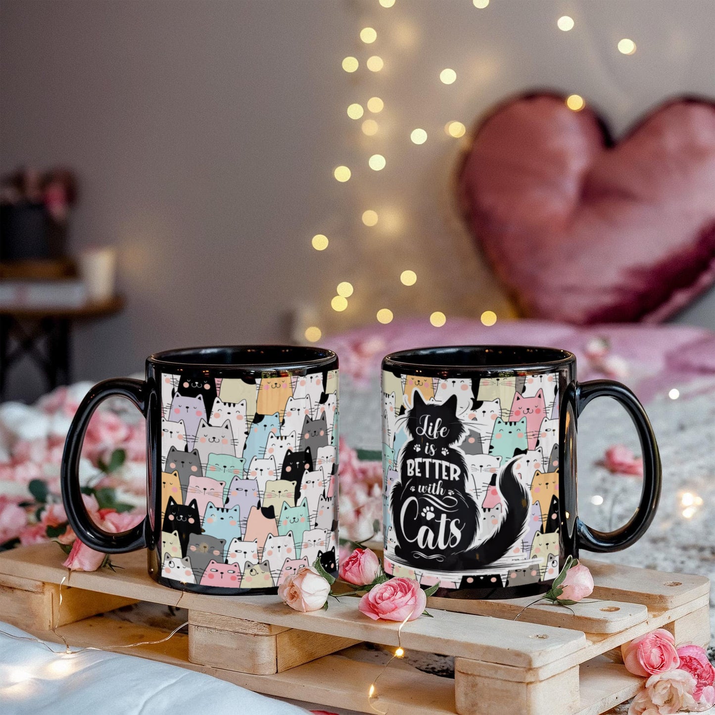 Life is Better with Cats Coffee Mug