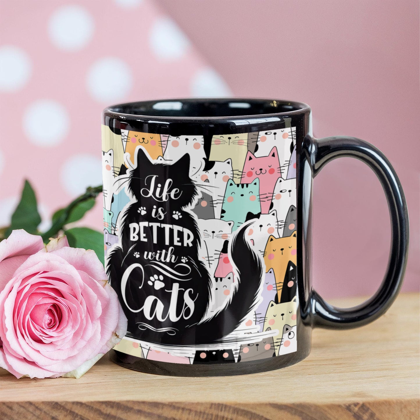 Life is Better with Cats Coffee Mug